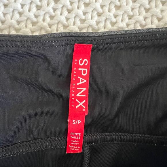 SPANX Faux Leather Leggings Black Size Small - Picture 7 of 12